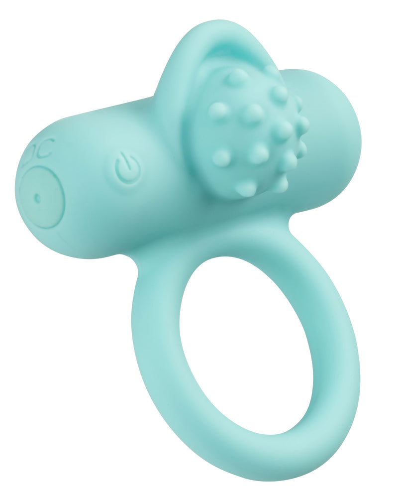 Silicone Rechargeable Nubby Lover's Delight - Blue