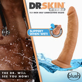 Dr. Skin Glide 7.5 Inch Self Lubricating Dildo - Mocha -