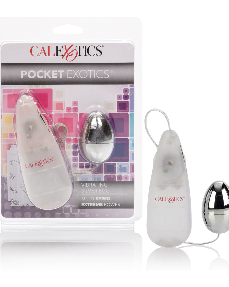 Pocket Exotics Vibrating Egg - Silver