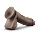 Dr. Skin Glide - 7 Inch Self Lubricating Dildo With Balls - Chocolate