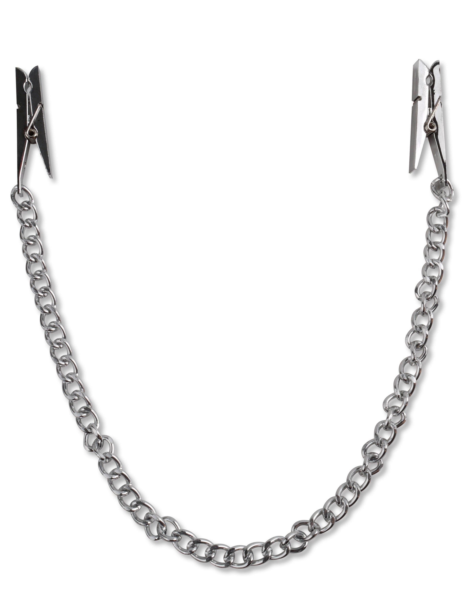 Fetish Fantasy Series Nipple Chain Clips - Silver