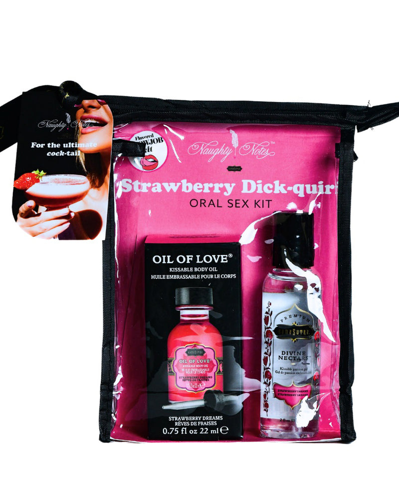 "Strawberry Dick-Quiri Oral Sex Kit - .75 Oz KS14403"