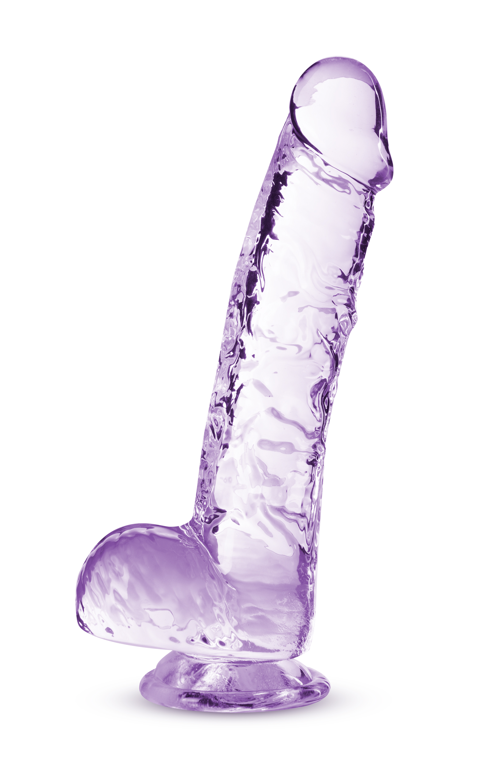 "Naturally Yours - 6 Inch Crystalline Dildo - Amethyst BL-51701"