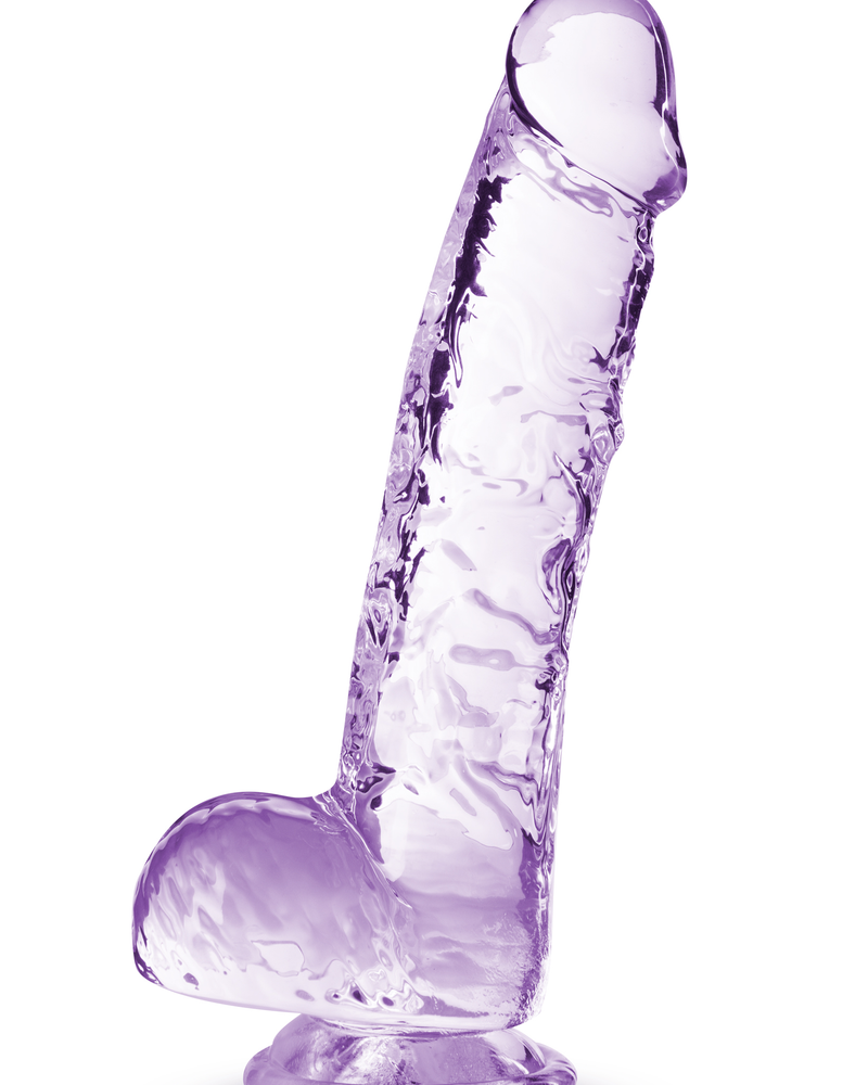 "Naturally Yours - 6 Inch Crystalline Dildo - Amethyst BL-51701"