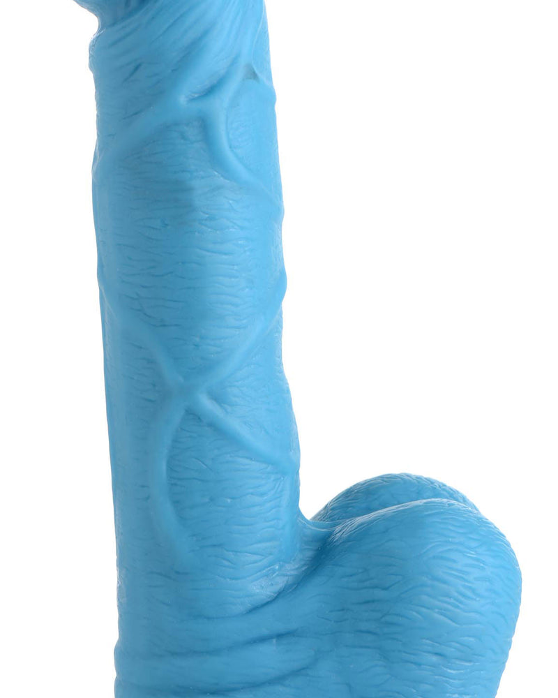 Pop Pecker 6.5 Inch Dildo With Balls - Blue