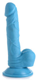 Pop Pecker 6.5 Inch Dildo With Balls - Blue