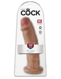 King Cock 10 Inch Cock - Tan