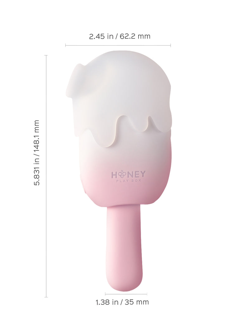Bite Me Cream Pop Stimulator - Pink