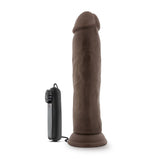 Dr. Skin - Dr. Throb - 9.5 Inch Vibrating Realistic Cock With Suction Cup - Chocolate