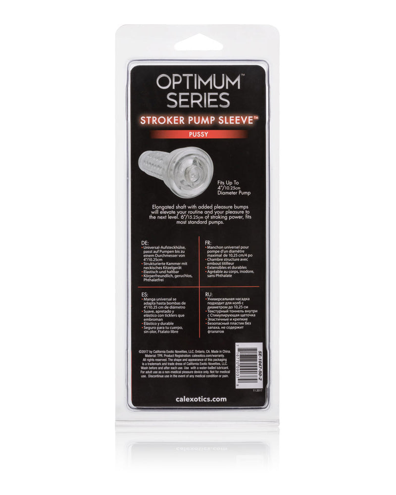 "Optimum Series Stroker Pump Sleeve Pussy SE1047502"