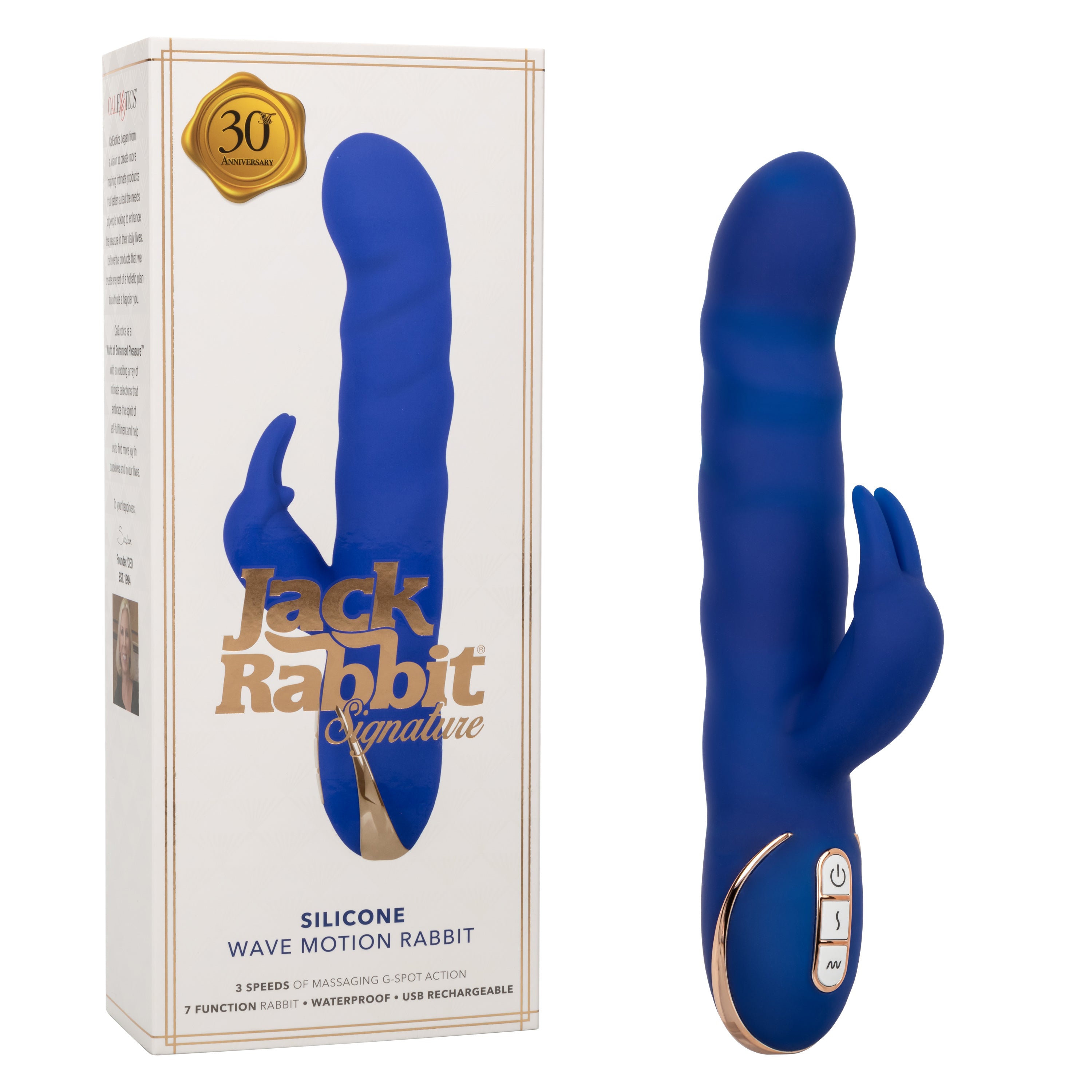 "Jack Rabbit Signature Silicone Wave Motion Rabbit - Blue SE0609653"