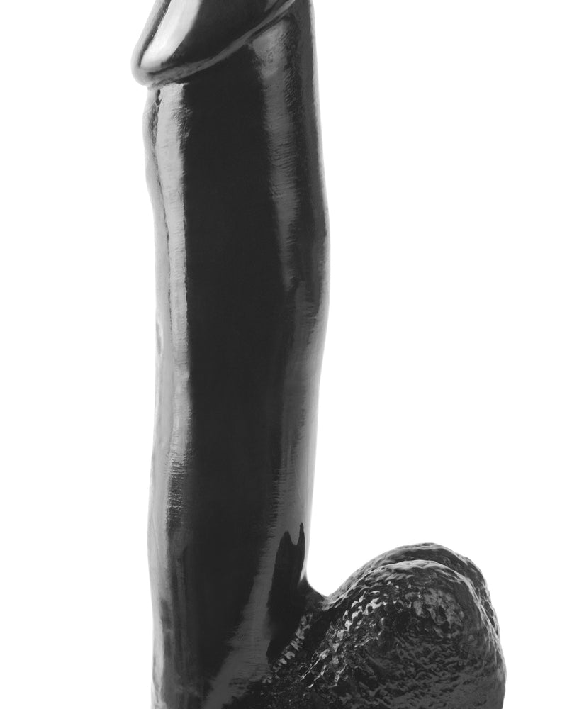 "Basix Rubber Works 12 Inch Dong With Suction Cup - Black PD4231-23"