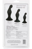 Silicone Anal Ripple Kit - Black