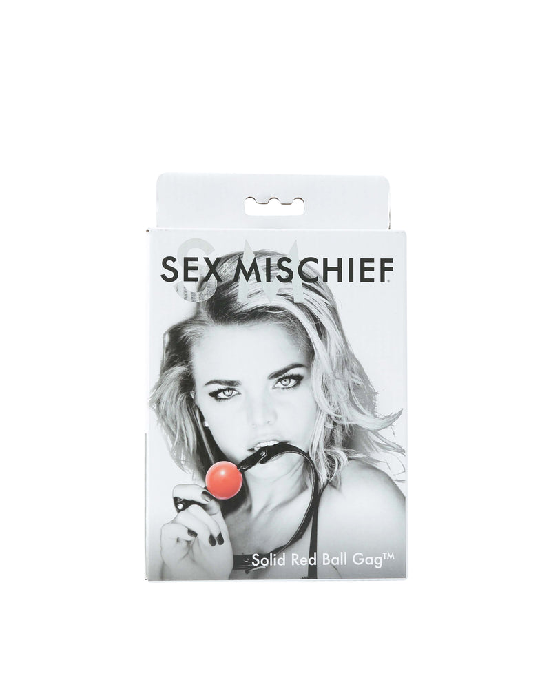 "Sex and Mischief Solid Ball Gag - Red SS100-24"