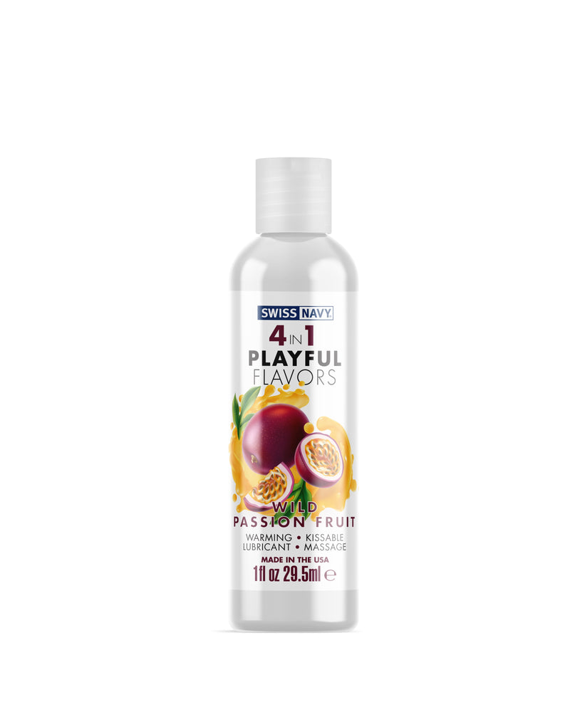 Swiss Navy 4-in-1 Playful Flavors - Wild Passion Fruit - 1 Fl. Oz.