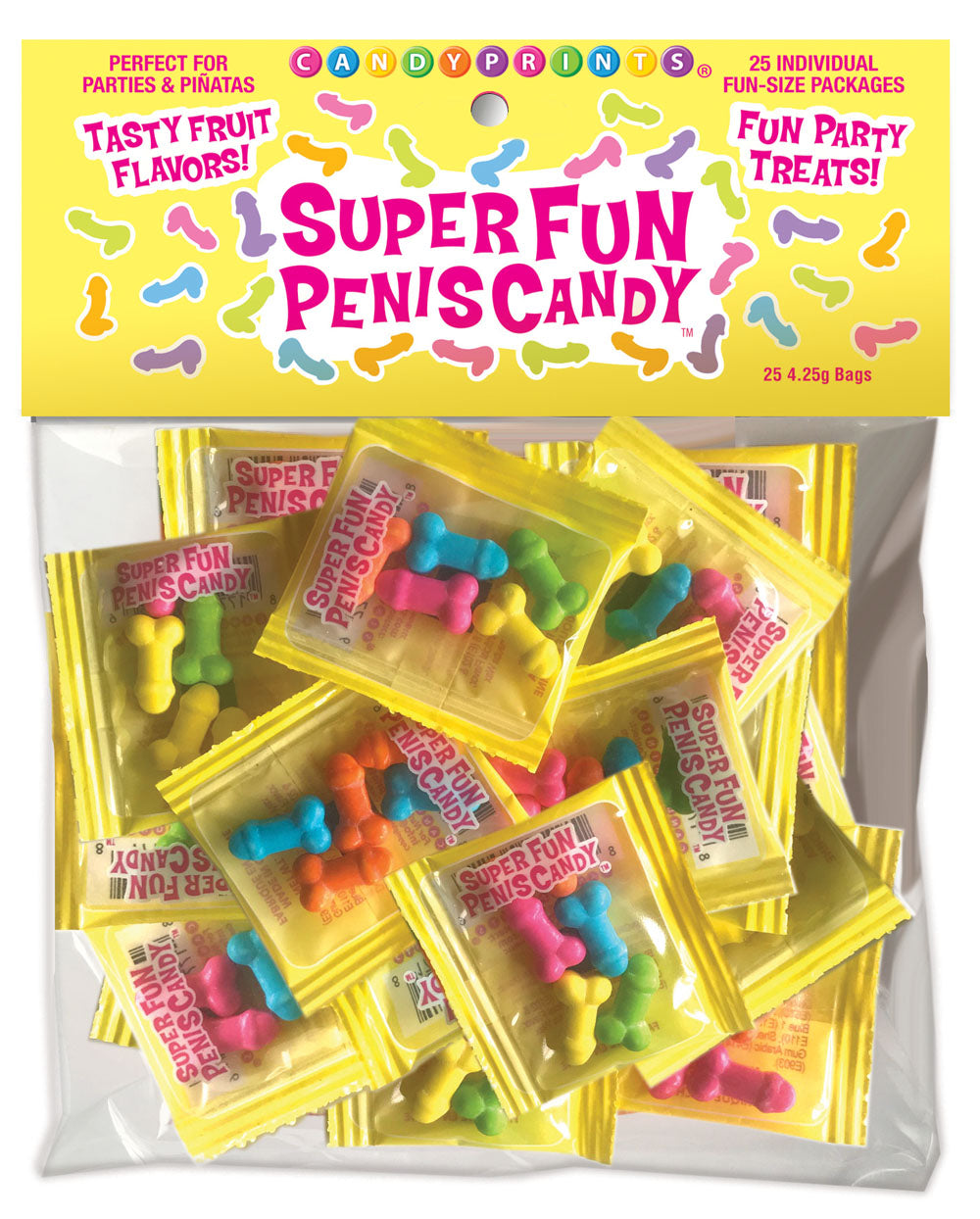 "Super Fun Penis Candy 25 Individual Fun-Size Packages CP-900"