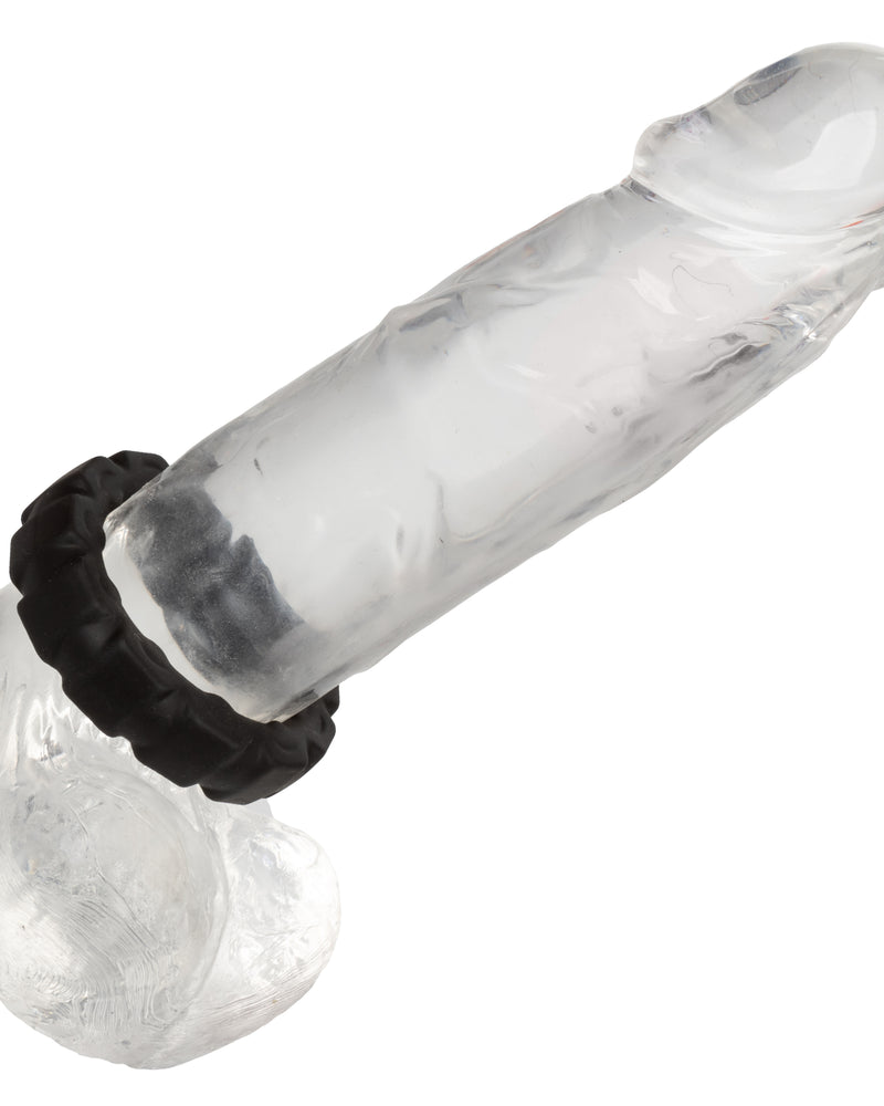 "Alpha Liquid Silicone Prolong Tread Ring - Black SE1491652"