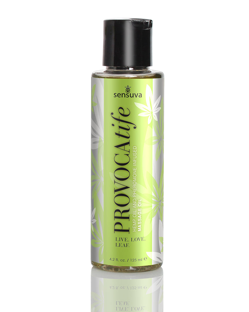 "Provocatife Hemp Oil & Pheromone Infused Massage Oil - 4.2 Fl. Oz. / 125 ml SEN-VL602"