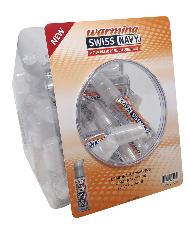 "Swiss Navy Warming 1 Oz 50pc Fishbowl MD-SNWRM1OZ50"