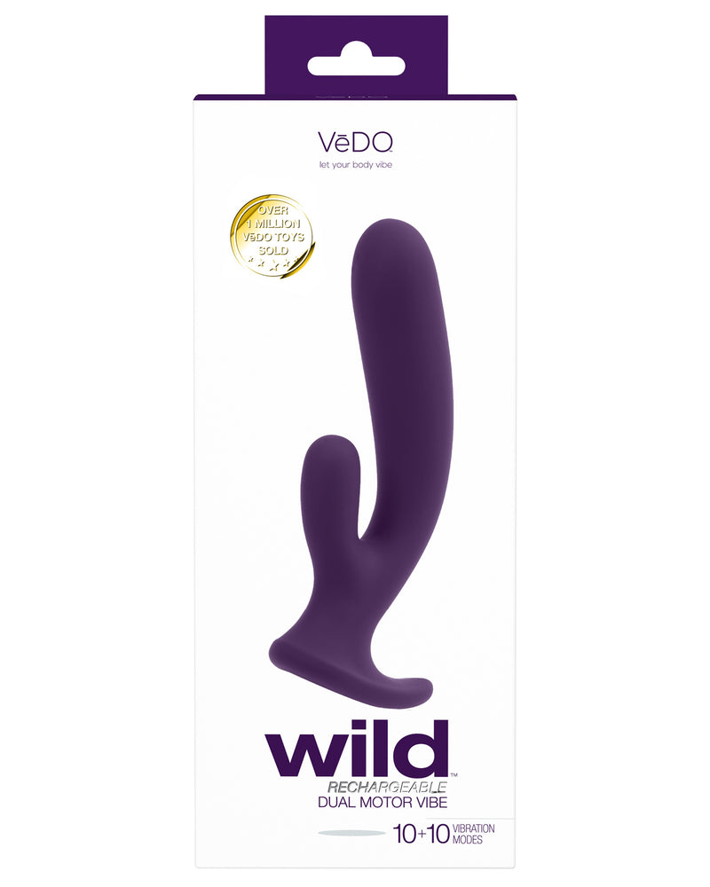 Wild Rechargeable Dual Motor Vibe - Purple