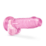 Naturally Yours - 7 Inch Crystalline Dildo - Rose