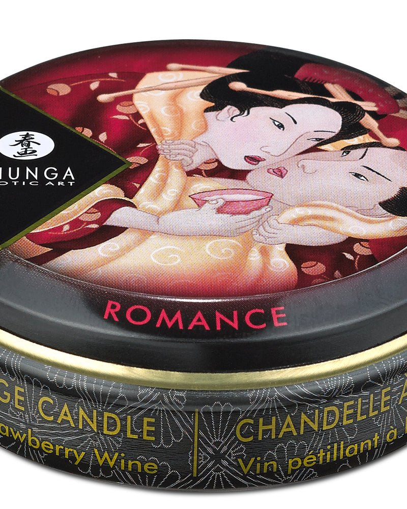 Mini Massage Candle - Romance - Sparkling Strawberry Wine - 1 Fl. Oz.