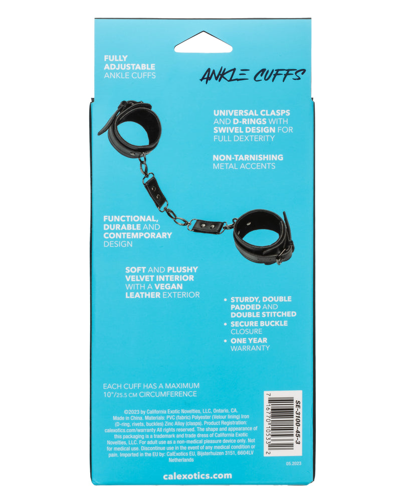 Euphoria Collection Ankle Cuffs - Black
