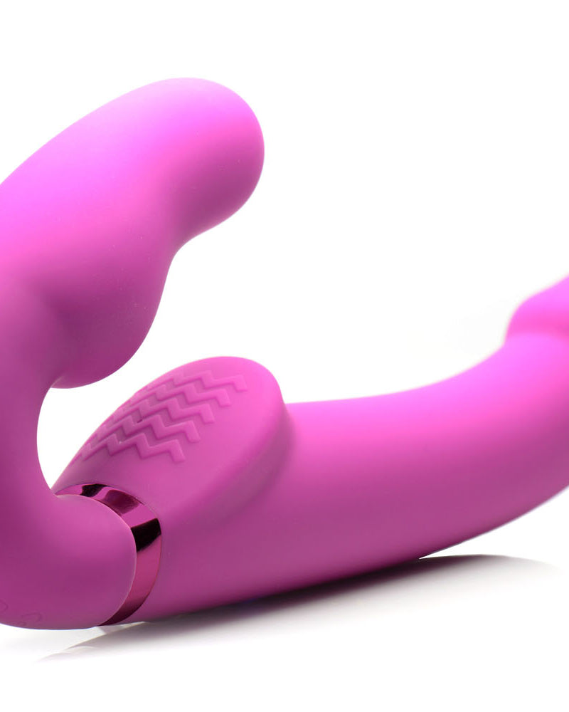 "World's 1st Remote Control Inflatable Ergo-Fit Strapless Strap-On SU-AF935"