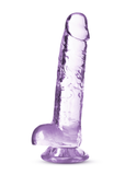 "Naturally Yours - 7 Inch Crystalline Dildo - Amethhyst BL-51601"