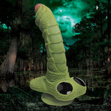 "Swamp Monster Green Scaly Silicone Dildo CC-AH055-GRN"