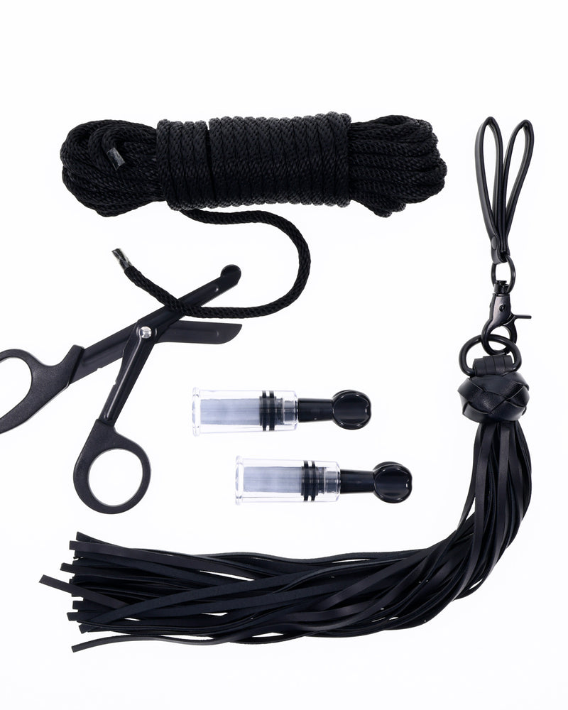 Tied and Twisted Bondage Kit - Black