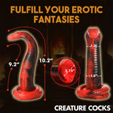 King Cobra King Cobra Silicone Dildo - Red