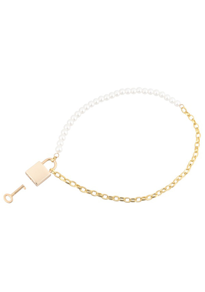 "Pearl Day Collar - White/gold SS09852"