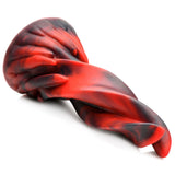 "Hell Kiss Twisted Tongues Silicone Dildo - Red CC-AH159-RED"