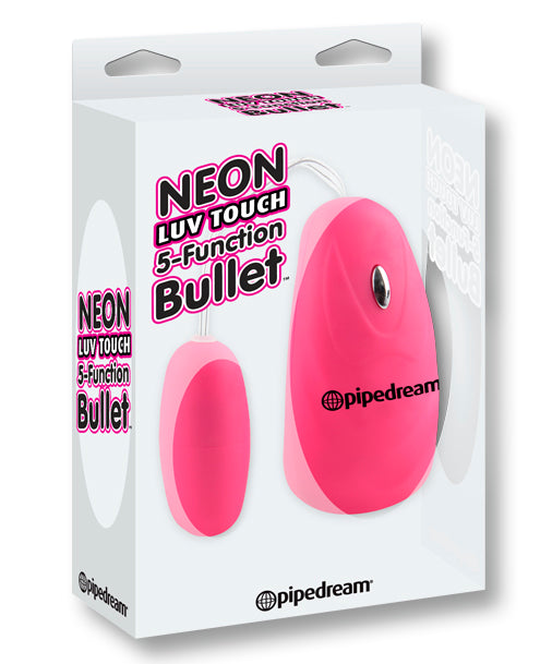 "Neon Luv Touch 5 Function Bullet - Pink PD2638-11"