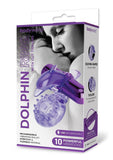 Bodywand Rechargeable Dolphin Ring With Ticklers - Purple