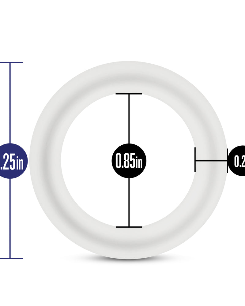 Performance - Vs2 Pure Premium Silicone Cockrings - Small - White