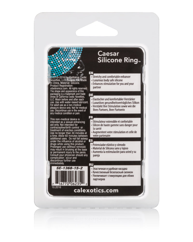 "Caesar Silicone Ring - Black SE1368152"