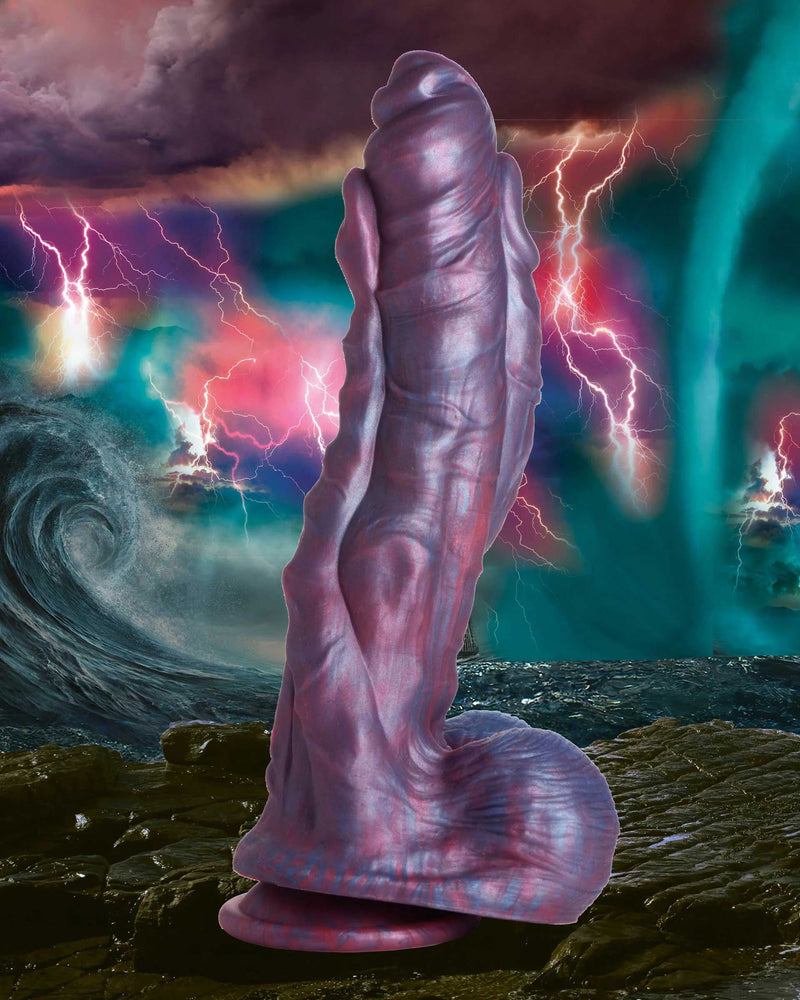 "Hydra Sea Monster Silicone Dildo - Purple CC-AH186"