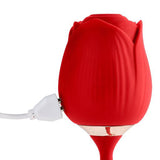 Cloud 9 Rose Plus With Thrusting Pleasure Stem Dual Stimulation - Red