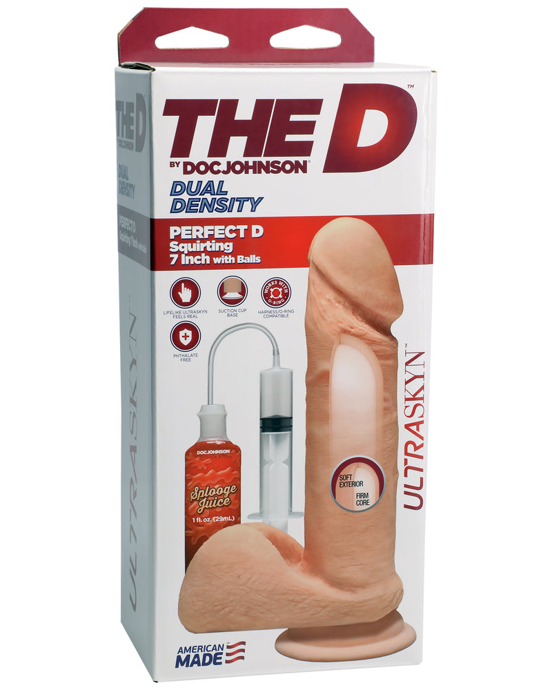 "The D - Perfect D - Squirting 7 Inch With Balls DJ1702-01-BX"