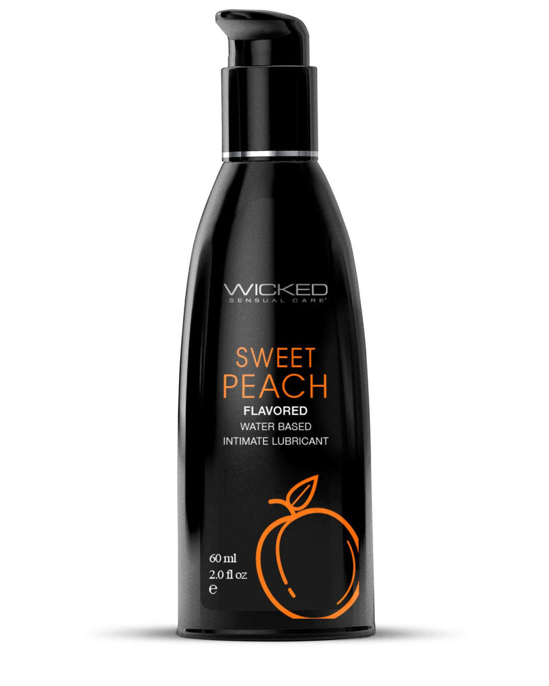 "Aqua Sweet Peach Flavored Water Based Intimate Lubricant - 2 Fl. Oz. WS-90382"