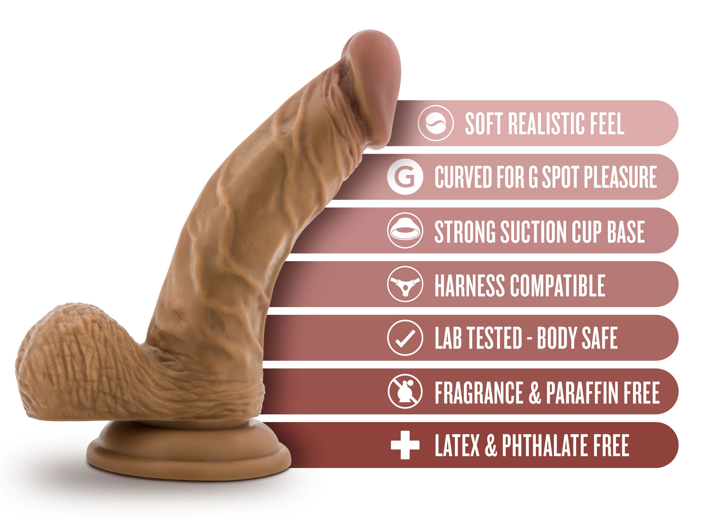 "Dr. Skin - Dr. Stephen - 6.5 Inch Dildo With Balls - Tan BL-16547"