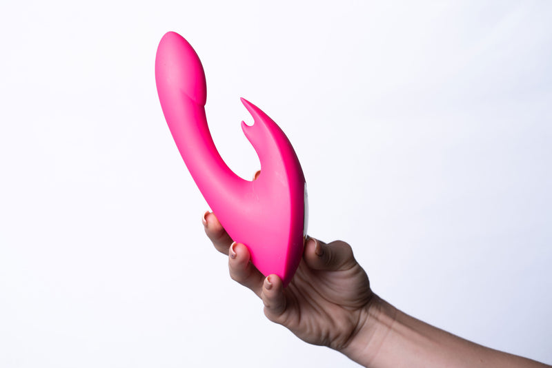 "Leah USB Rechargeable Silicone 10-Function Rabbit Vibrator - Pink MTMA1605-P1"