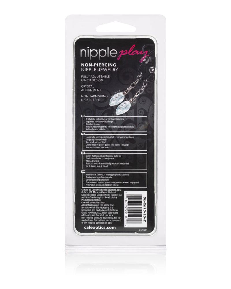 "Nipple Play Non-Piercing Nipple Jewelry Crystal Teardrop SE2615152"