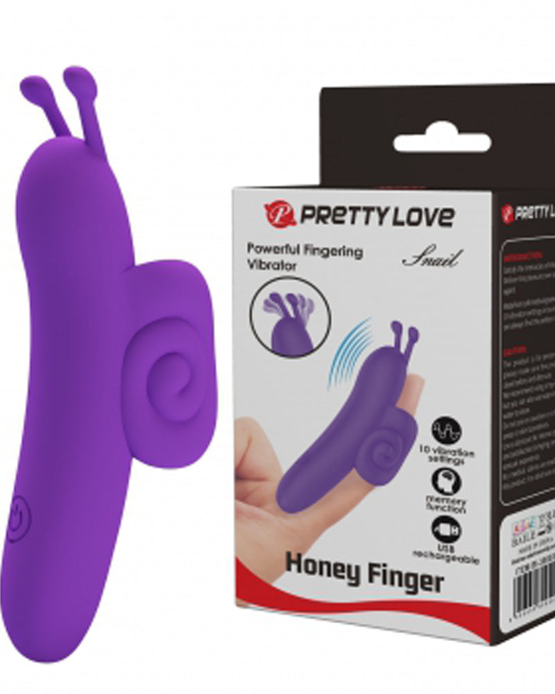 Snail Honey Finger Vibrator - Purple