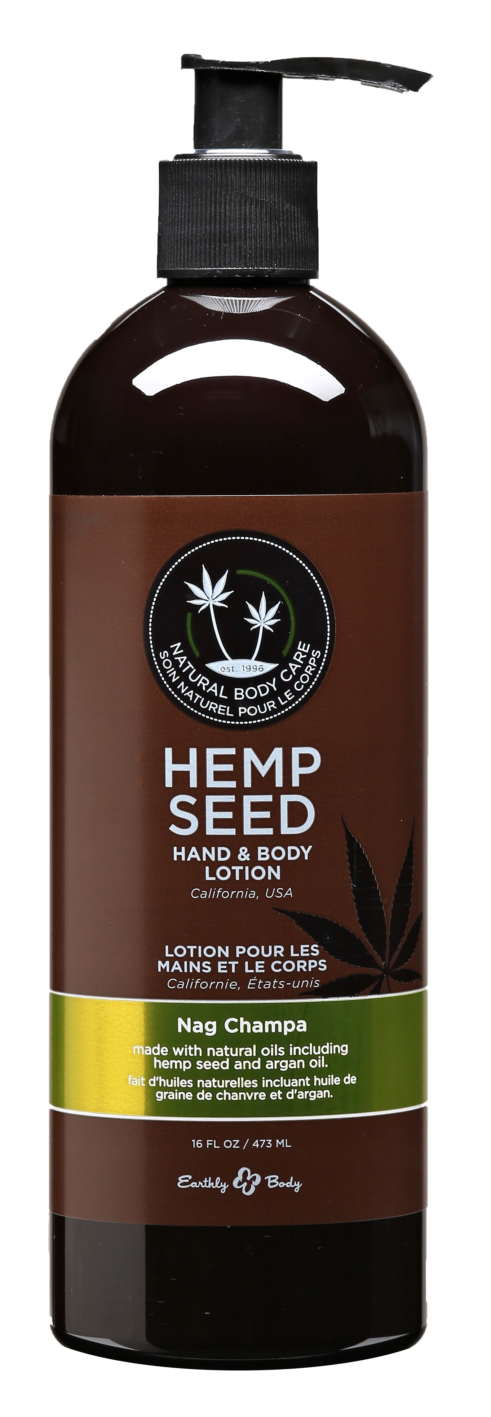 "Hemp Seed Hand and Body Lotion - 16 Fl. Oz. - Nag Champa EB-HSV220"