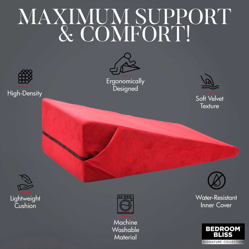 "Xl-Love Cushion Large Wedge Pillow - Red BB-AH179"