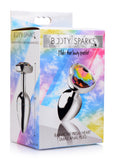 Rainbow Prism Heart Anal Plug - Small