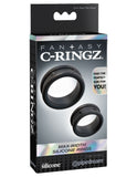 Fantasy C-Ringz Max Width Silicone Rings - Black